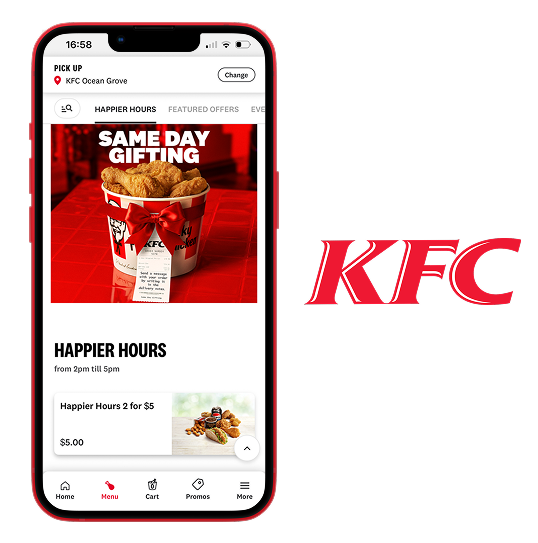 KFC Website and App