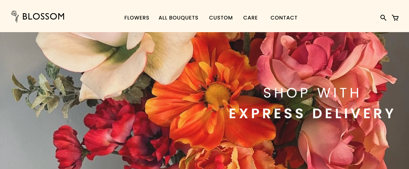 Blossom: Flower Bouquet Website Design