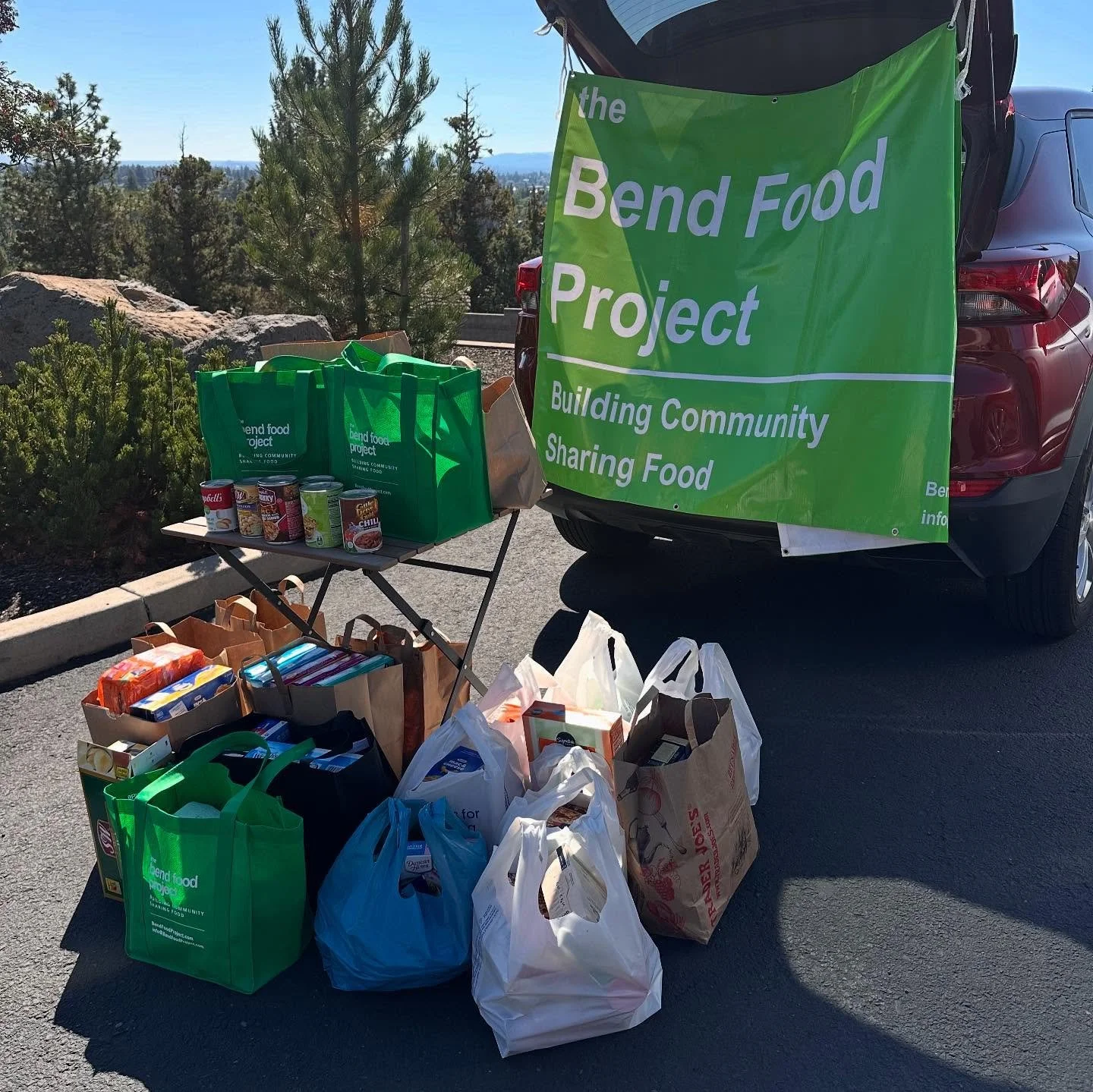 Our hearts are full π Yesterday we visited two of our HOA communities to collect food for the @bendfoodproject, and the response was incredible. Along with donations from our amazing communities and residents, our office staff also joined in and con
