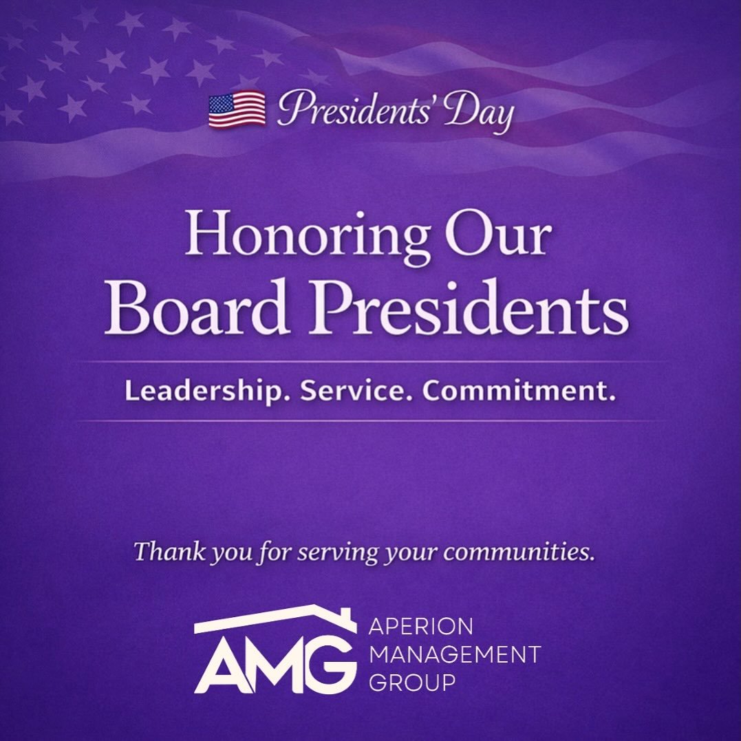 Happy Presidents&rsquo; Day to the HOA Board Presidents who serve the communities we manage with dedication, leadership, and heart.

From late night emails to tough budget decisions, strategic planning, and homeowner conversations, your commitment do