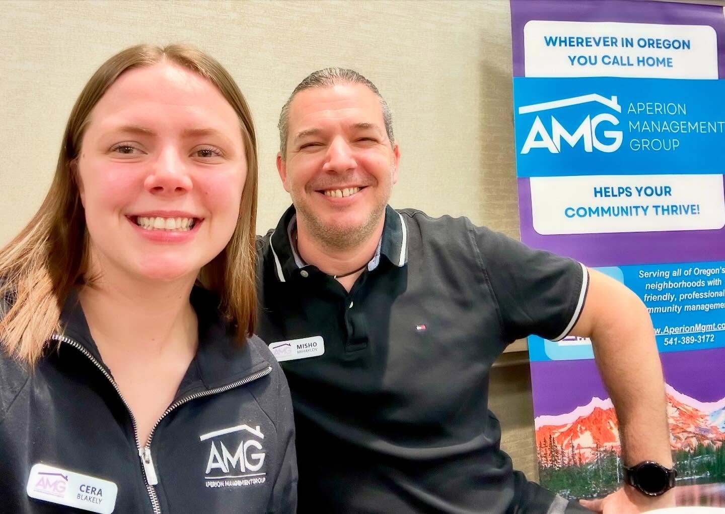 Quick AMG hello from some of our western Oregon team at the @caioregon monthly luncheon 👋

We hope everyone has a great weekend! 

#funfriday #alwayslearning💜 #teamAMG #wearecai @caisocial