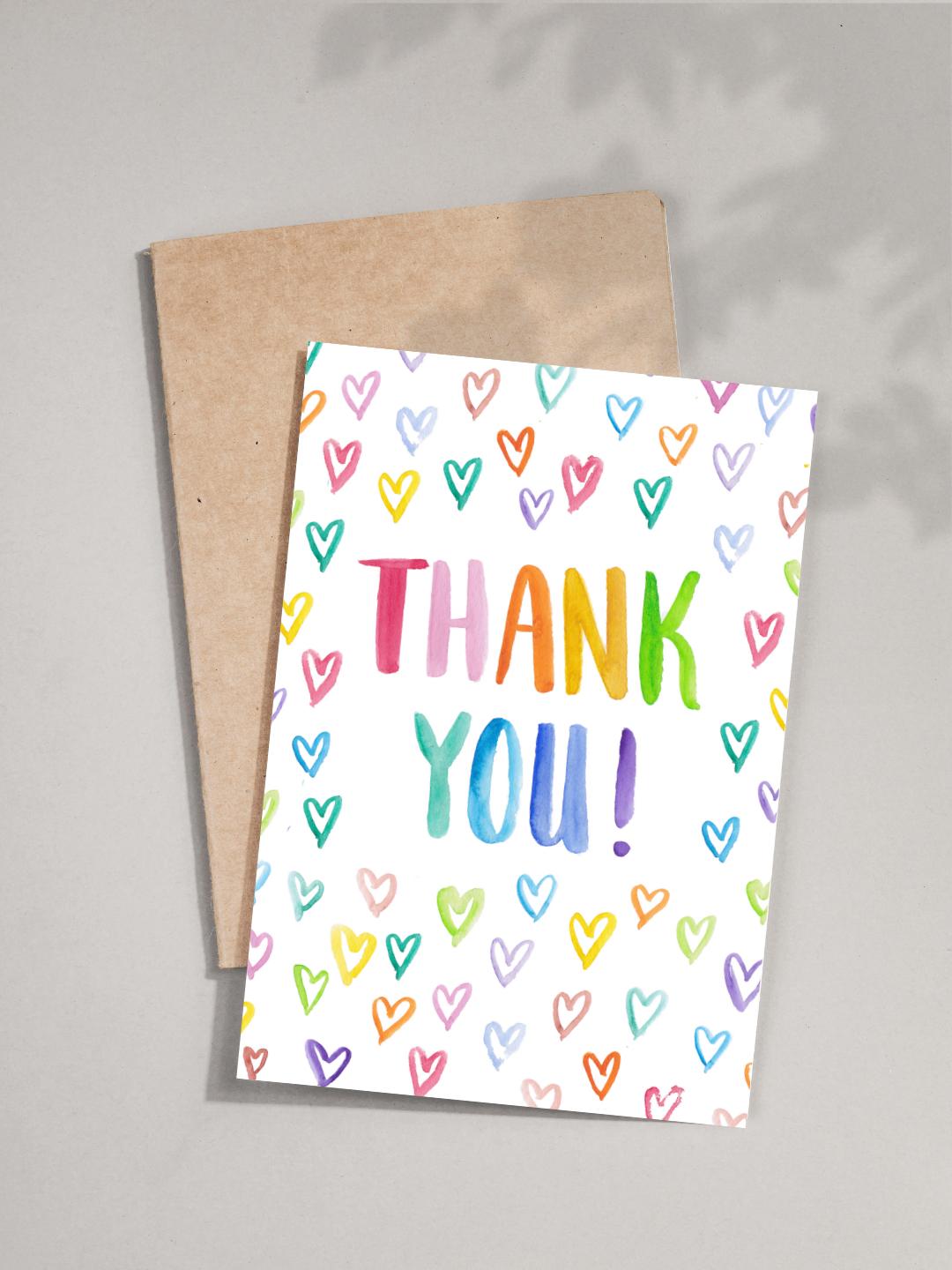 Rainbow Thank You Card