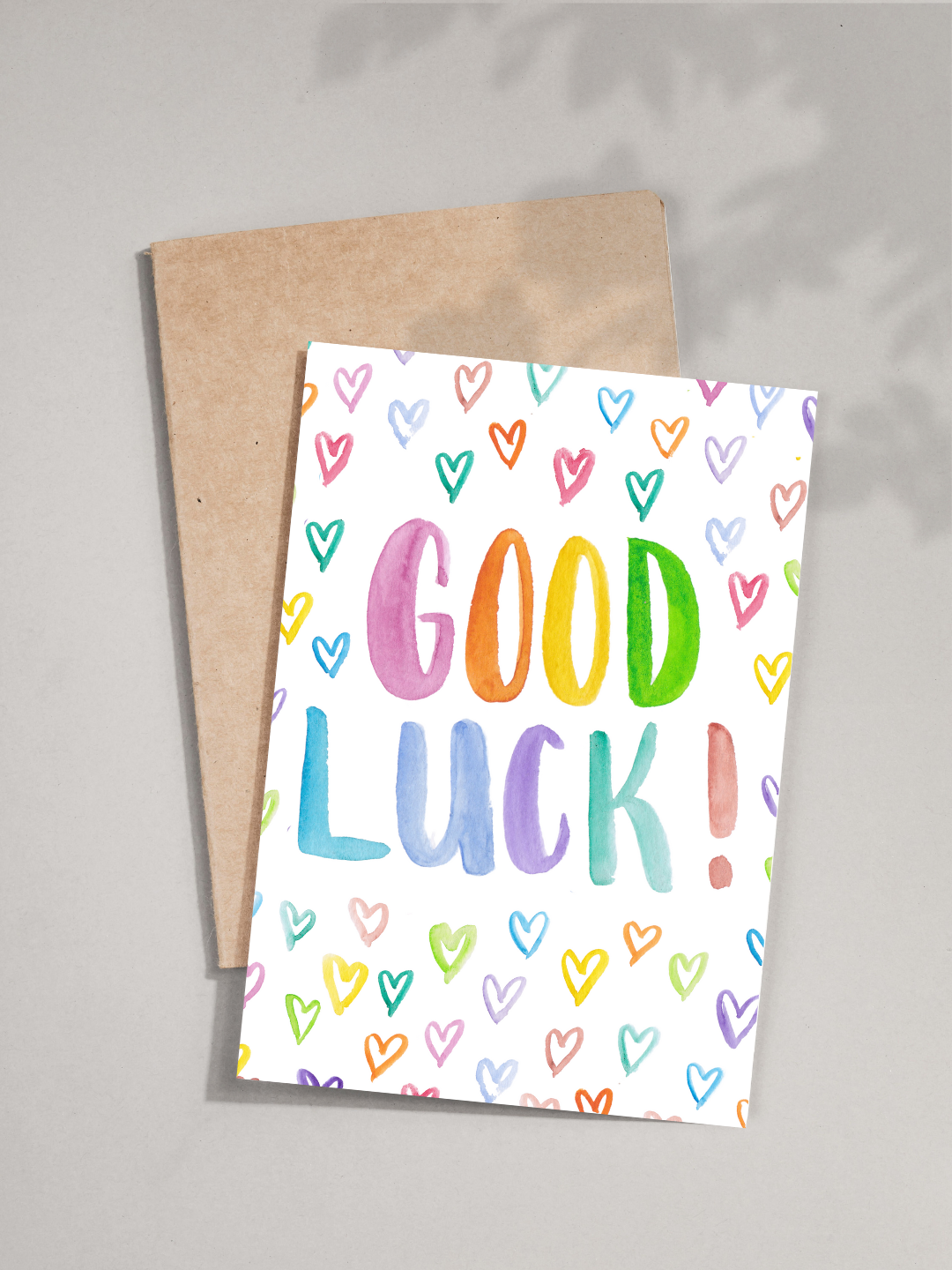 Rainbow Good Luck Card
