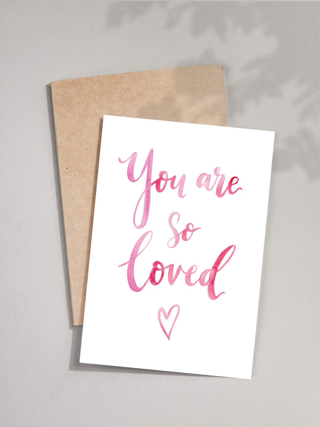 Pink You Are So Loved Card
