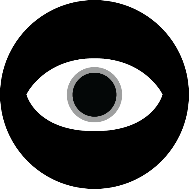 Eye Icon - Designed for a Legend of Kyyden trading card. It denotes a character's affinity for darkness. It was made using Adobe Illustrator as a vector file.