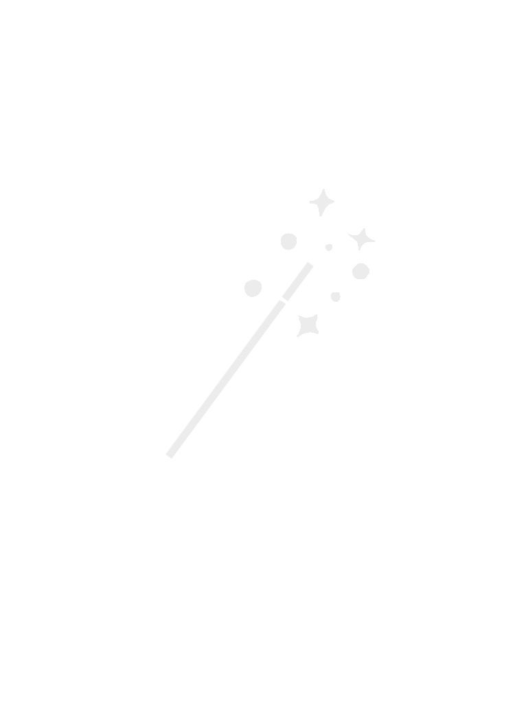 Magic Wand Icon - This wand denotes a character's magical ability on a trading card. It was drawn with Procreate.