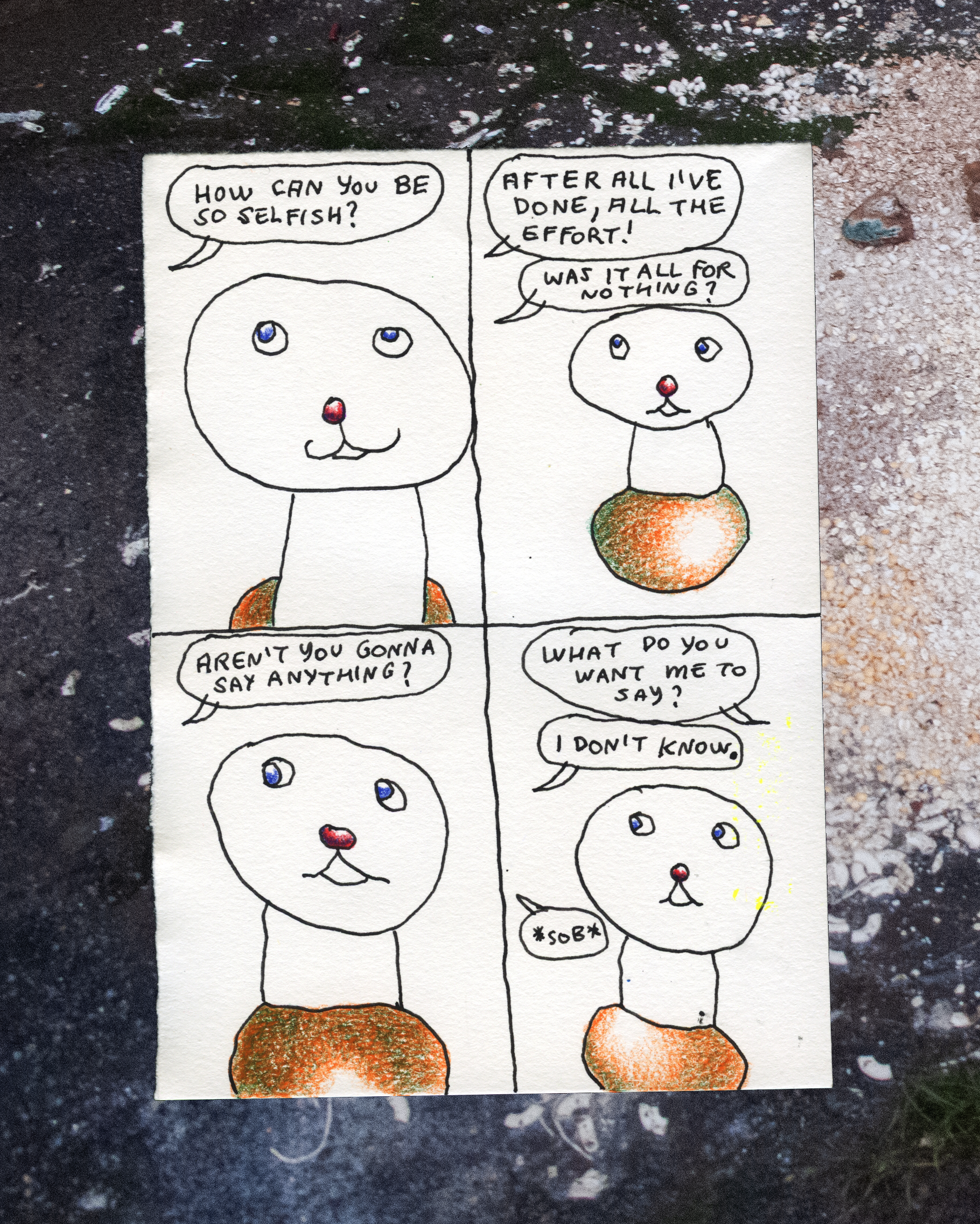 Desilusão na agua Fétida da Incompreensão.