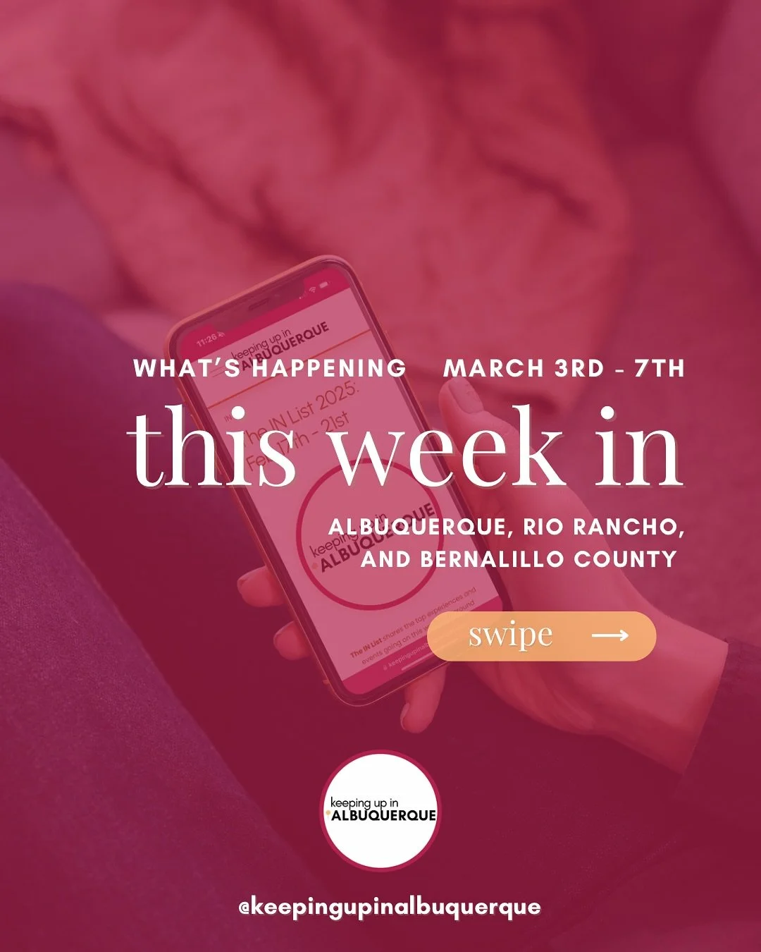 Happy Monday! 

This list is part of a *free* newsletter sent to email subscribers every Sunday at 3pm. Comment &ldquo;LIST&rdquo; to receive this week&rsquo;s full list with links to purchase tickets and more info right in your DMs 🧡

Subscribers s