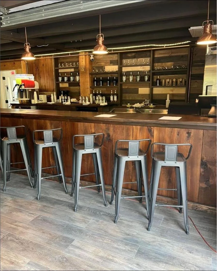 Distillery barn remodel bar area after by  WaveRider Electric & Automation | Shallotte NC