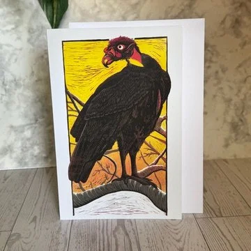 King Vulture Greeting card, XL, color