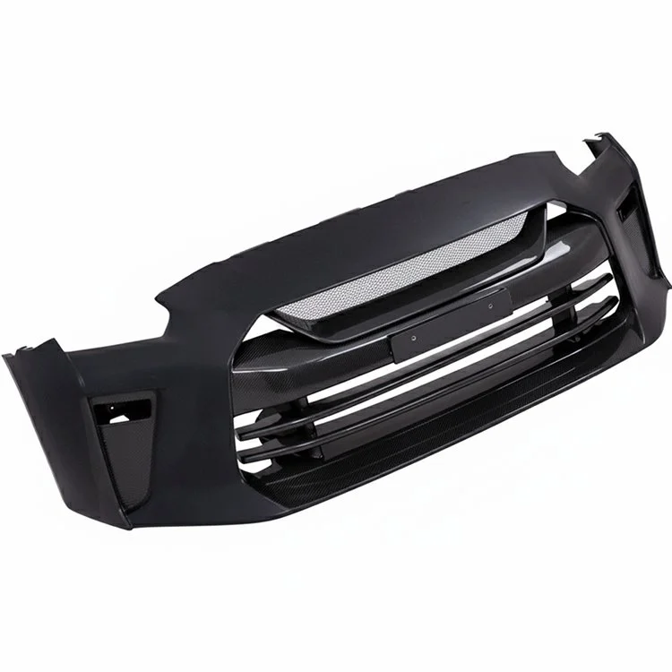 Top Secret Style Half Carbon Fiber Front Bumper – Nissan GT-R R35 (2008 - 2016) CBA / DBA