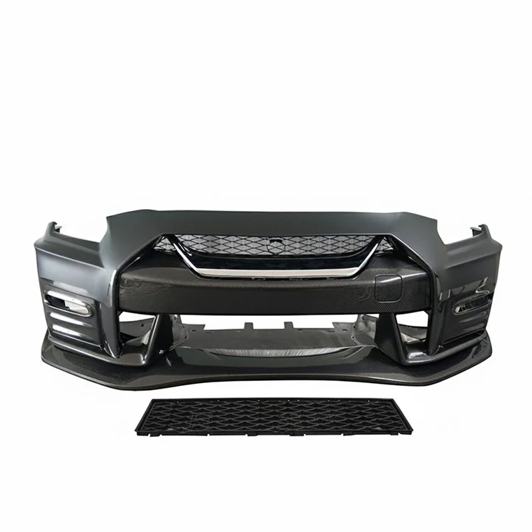 Nismo Style Half Carbon Fiber Front Bumper Kit – Nissan GT-R R35 (2008+ CBA / DBA / 4BA)
