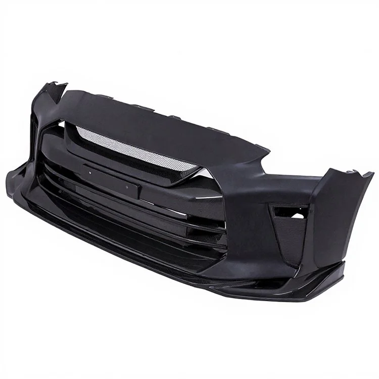 Top Secret Style Half Carbon Fiber Front Bumper – Nissan GT-R R35 (2008 - 2016) CBA / DBA