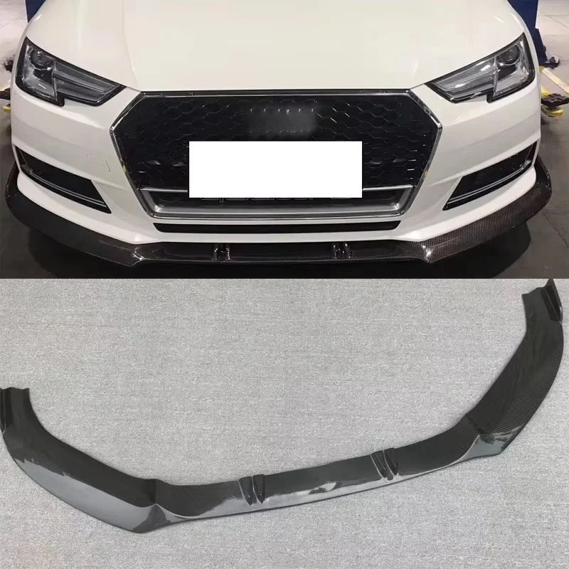 Carbon Fiber Front Lip - Audi A4 S4 RS4 Sedan (2015-2020) B9