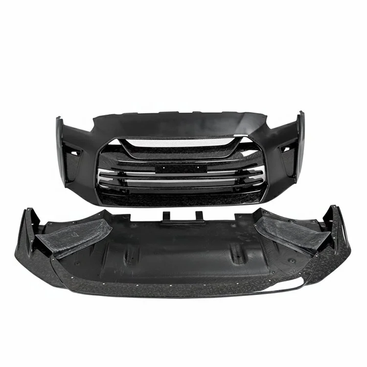 Top Secret Style Forged Carbon Front Bumper & Lip – Nissan GT-R R35 (2008 – 2016 CBA / DBA)