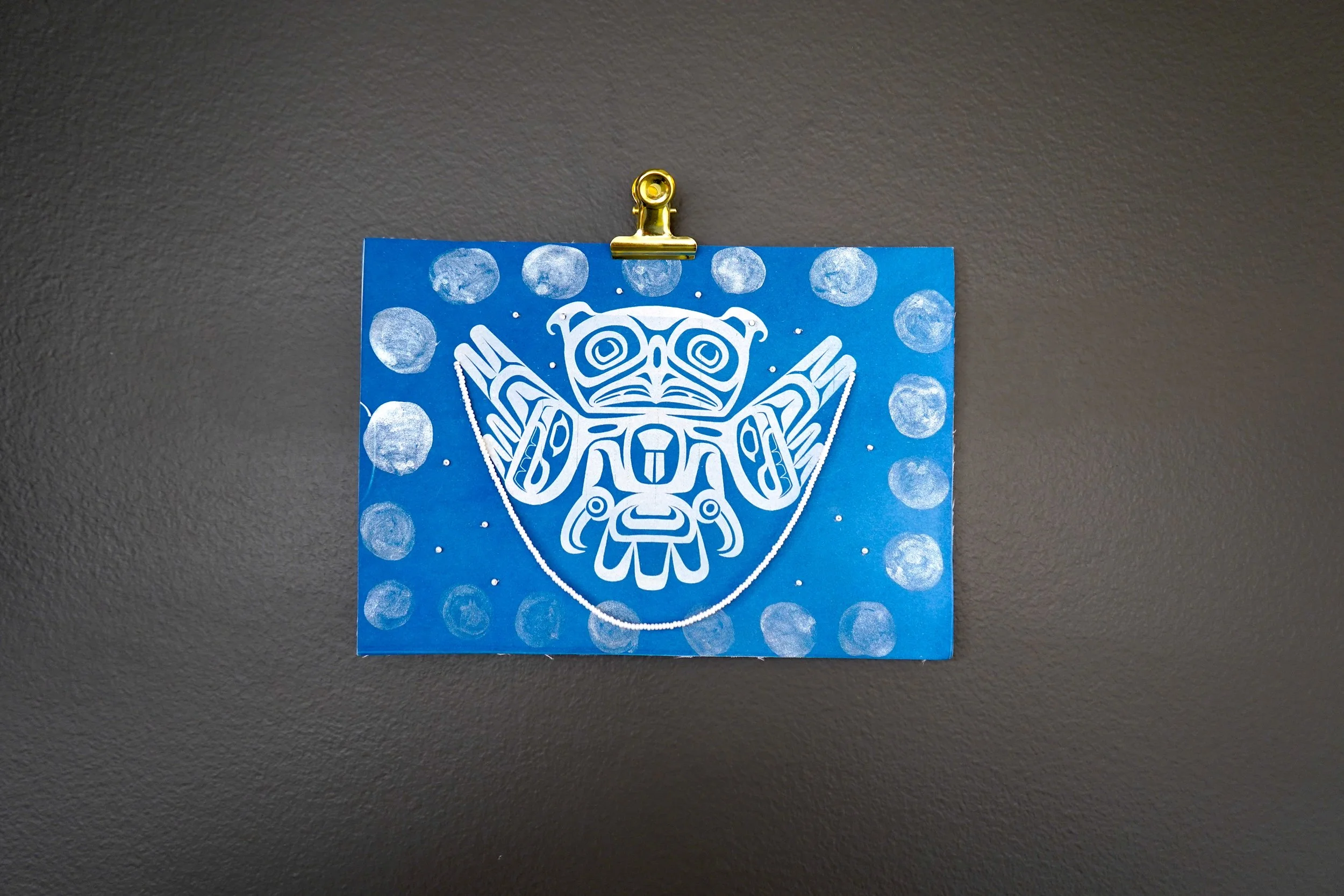 Owl Cyanotype