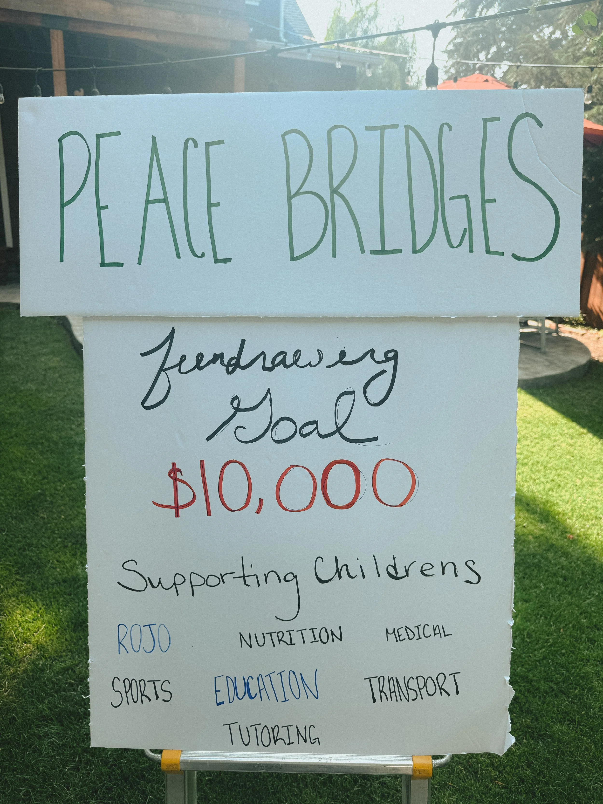 Peace Bridges Board Member, Garden Fundraiser