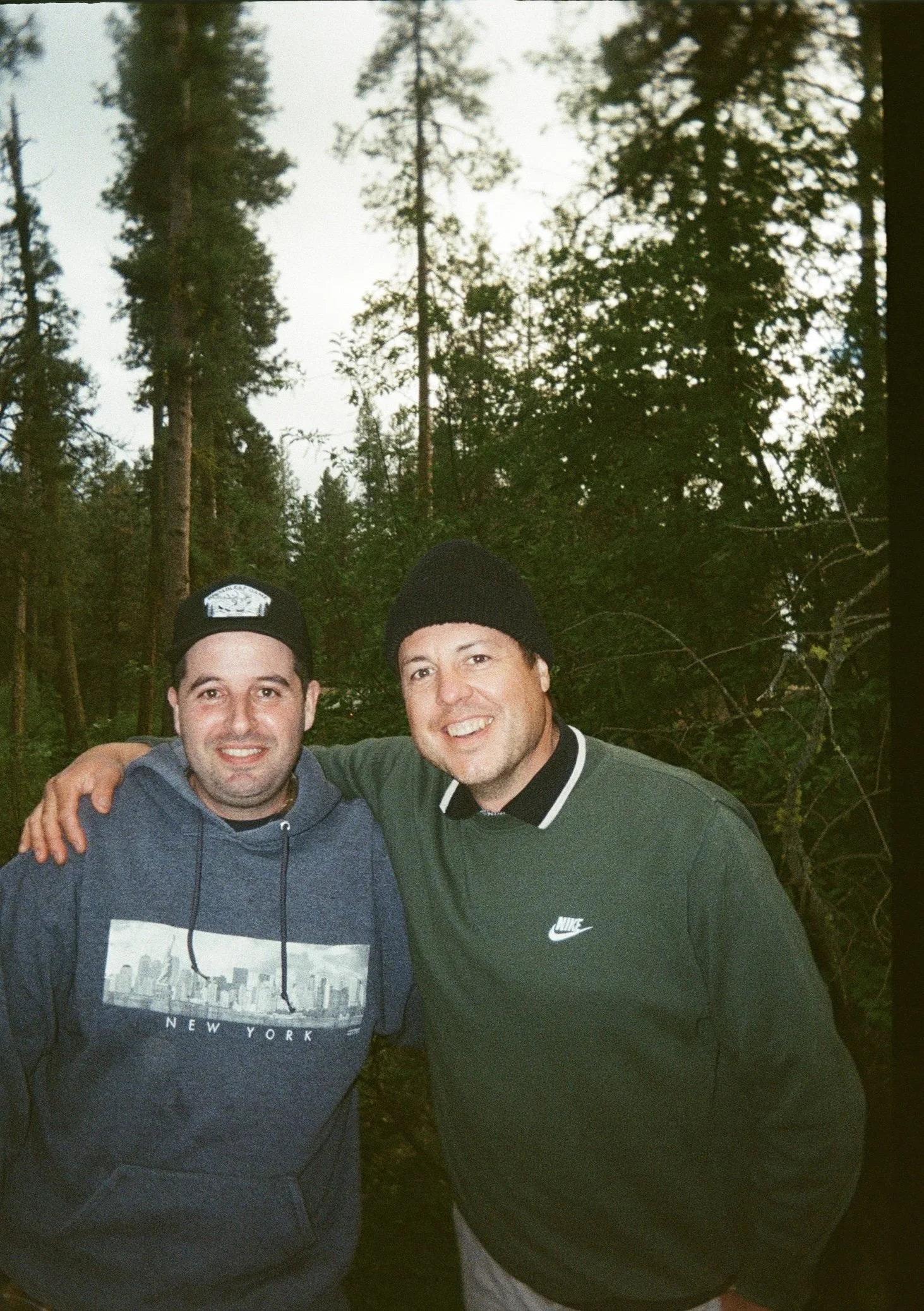 Bend, Oregon real estate agent Justin Scott with Chef Hector Boo Sanchez in Camp Sherman, Oregon