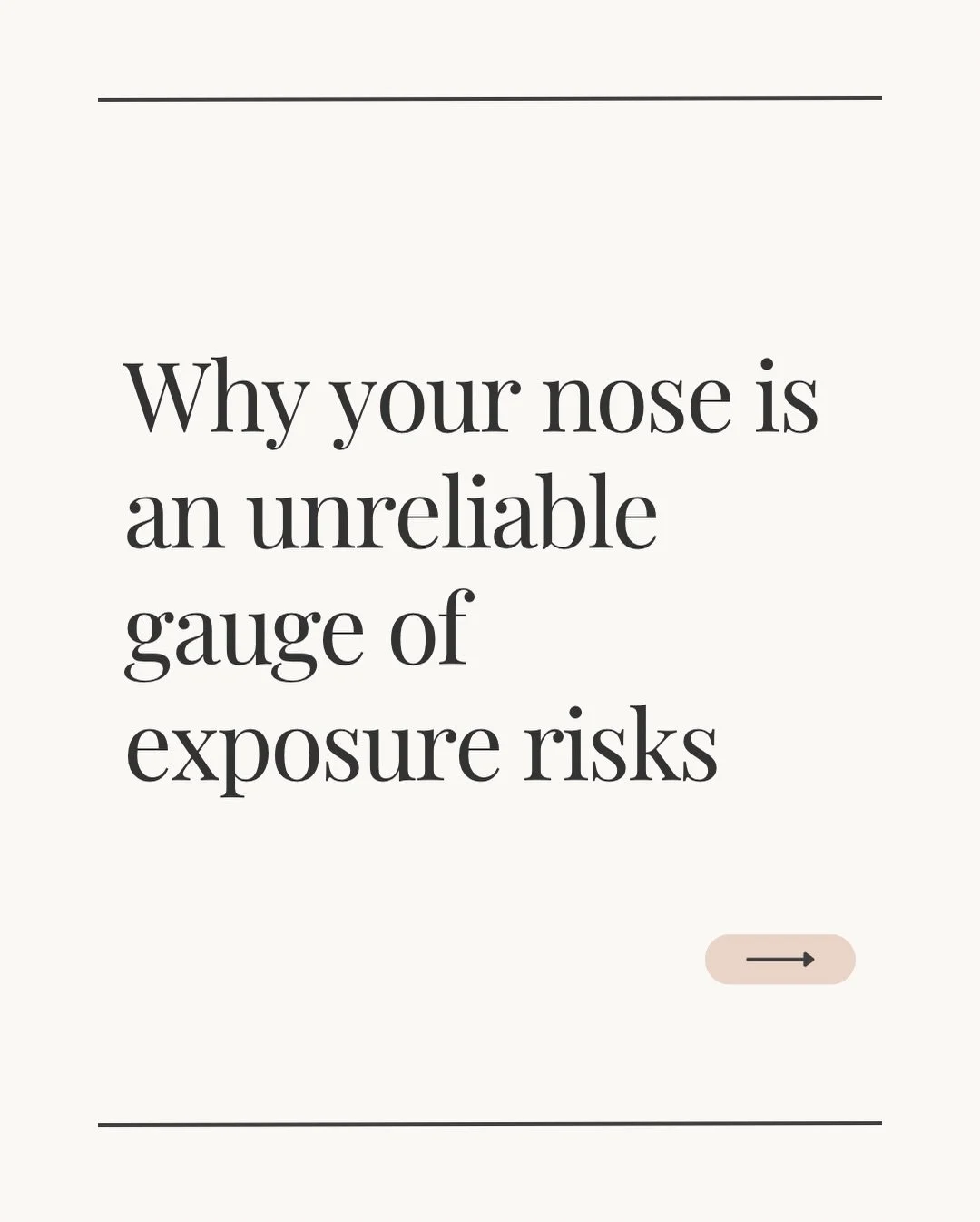 Did you know you can calibrate your nose? (No seriously, it&rsquo;s a thing, look up the &ldquo;nasal ranger&rdquo; 🤣)

Our noses are pretty good at detecting some odours, but even the best noses in the world can&rsquo;t detect carbon monoxide. 

Wi