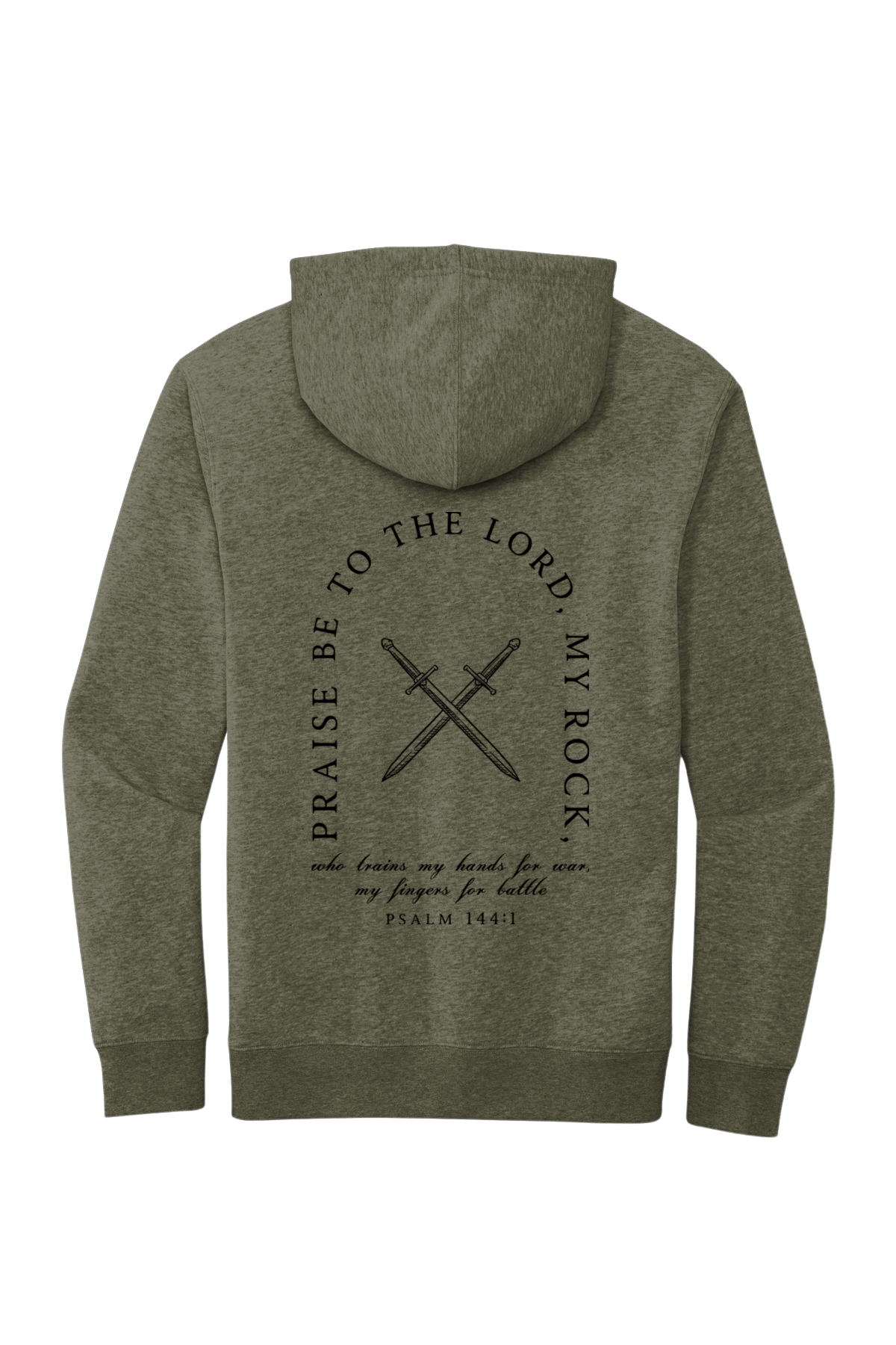 Men Olive Hoodie Back.png