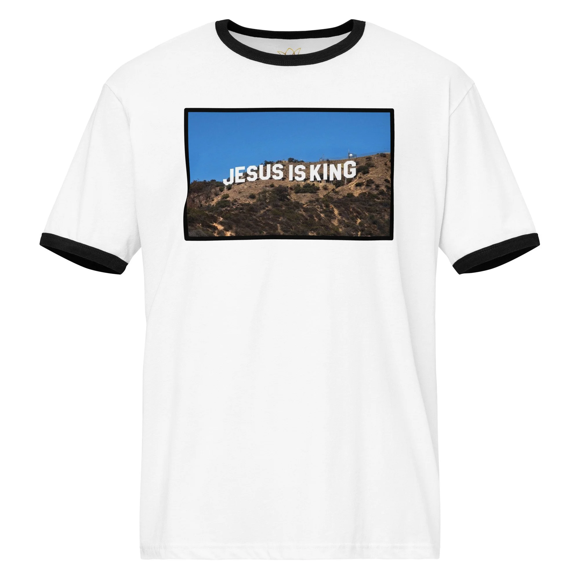 Jesus Is King Unisex Ringer Tee (Unisex)