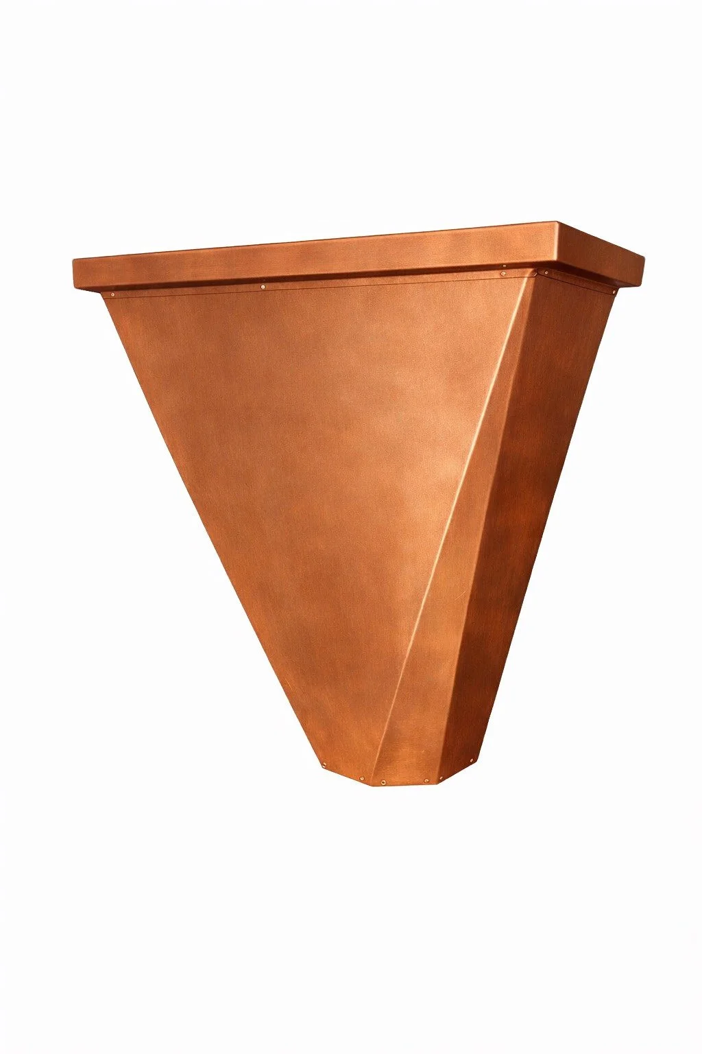 Copper Architectural Tapered Rain Head | Custom Rainwater Head