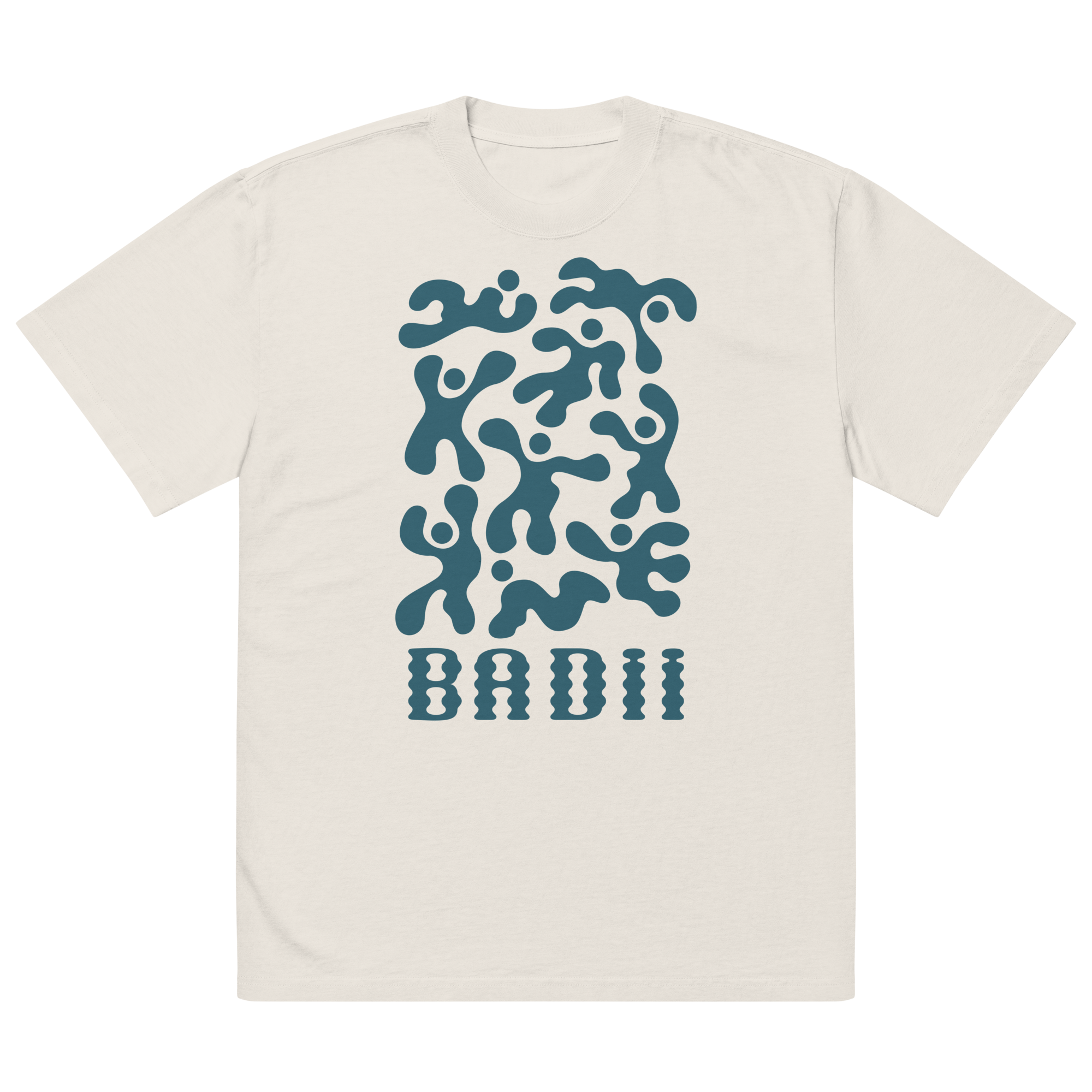 Oversized cotton "Badii bathers" t-shirt