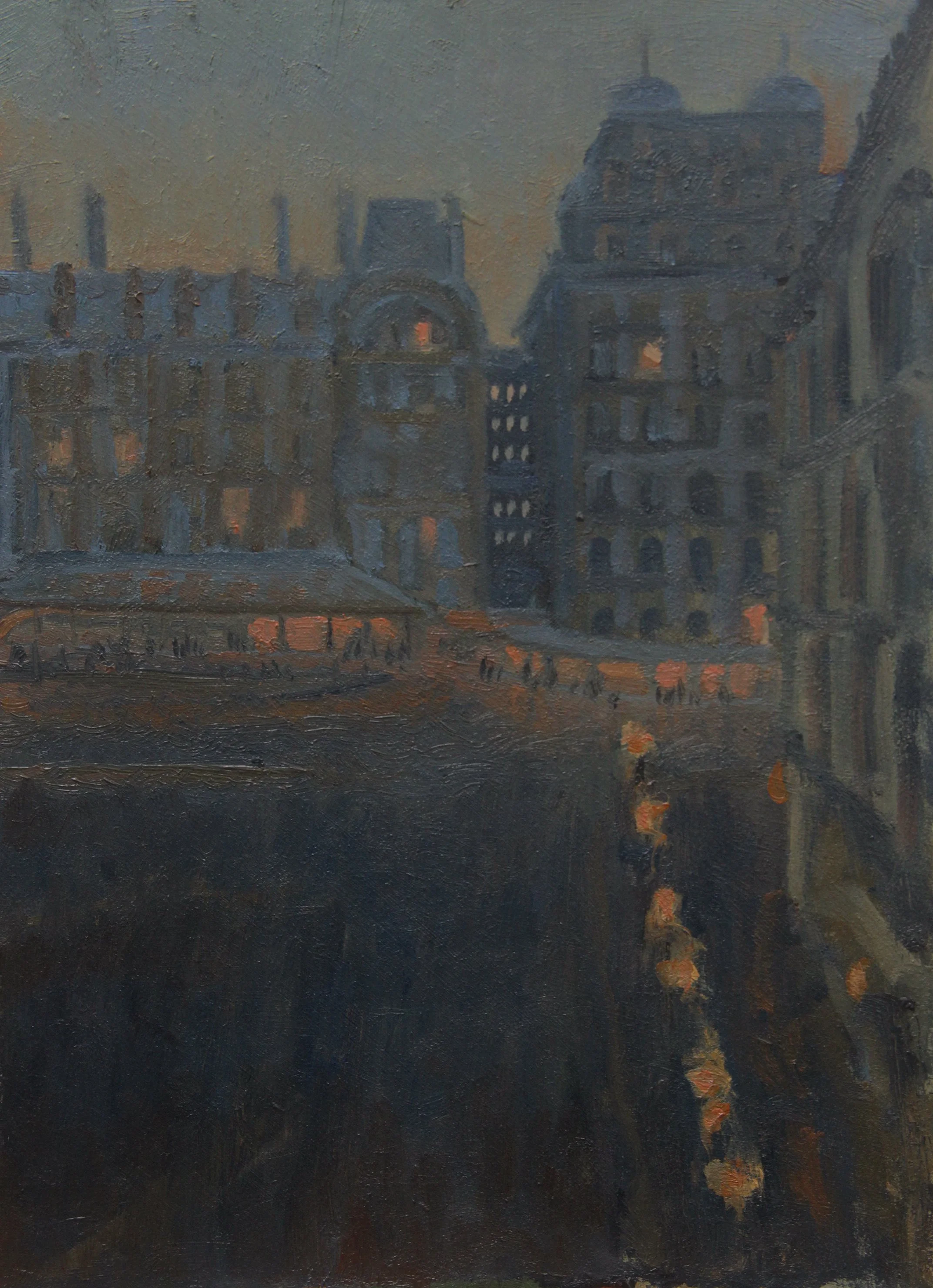 "One for the Road" 2025, Oil on Board, 8 x 11 inches