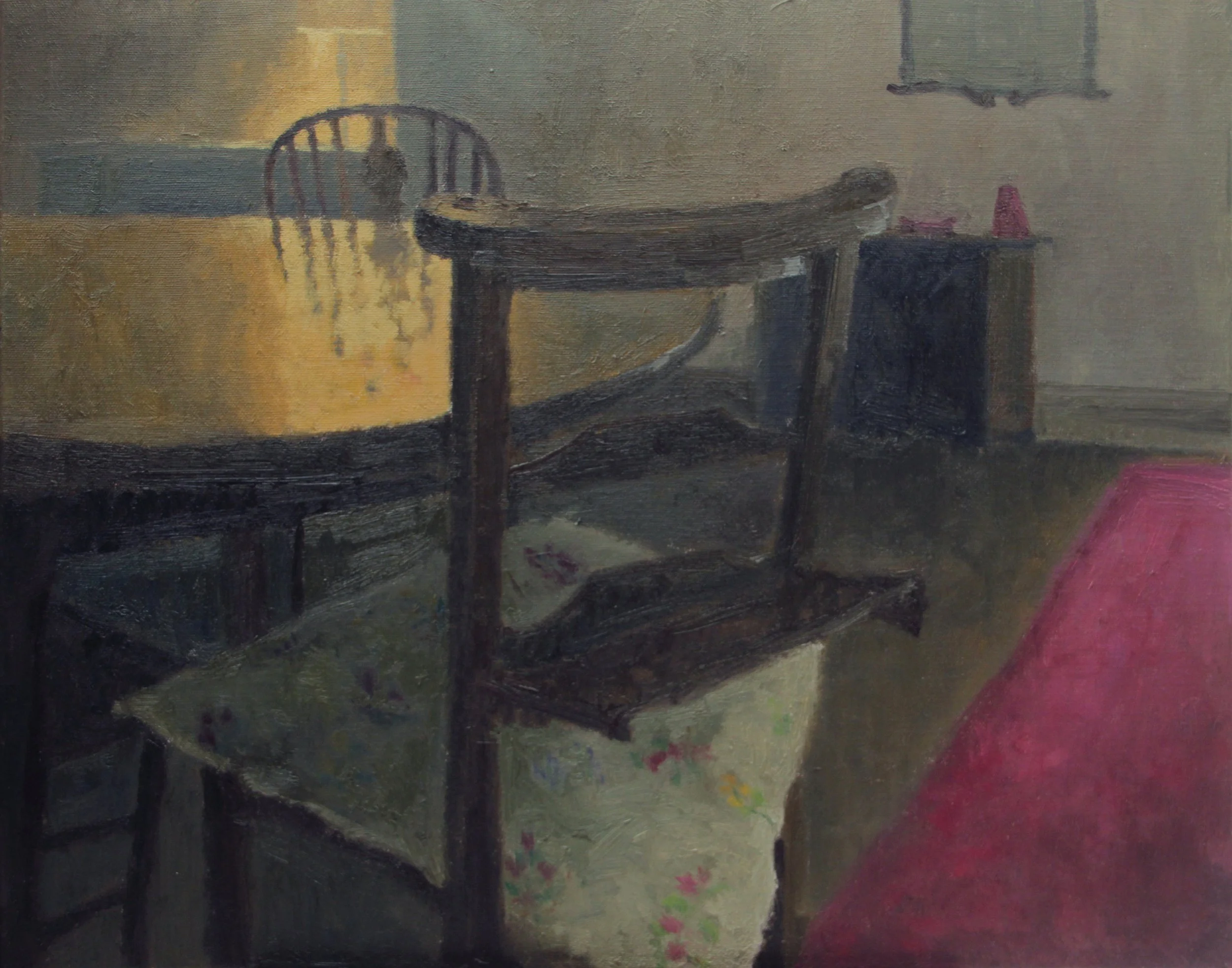 "Awaiting a Late Dinner" Oil on Canvas, 16 x 20 inches
