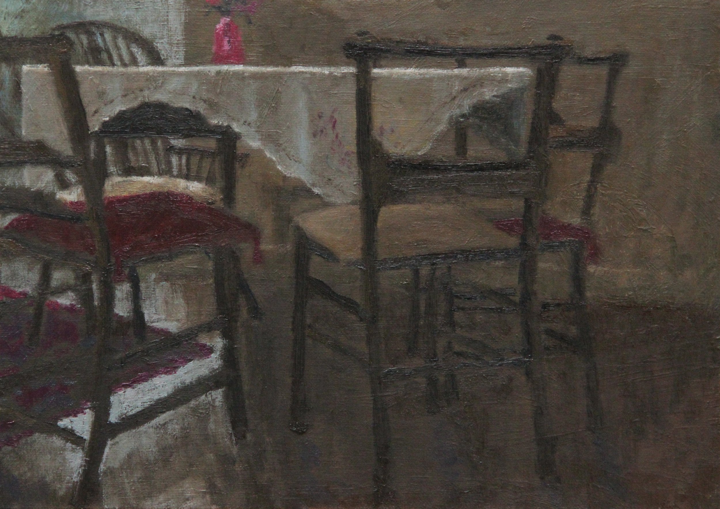 "Nan would have loved this" 2025, Oil on Canvas Board, 10 x 12 inches