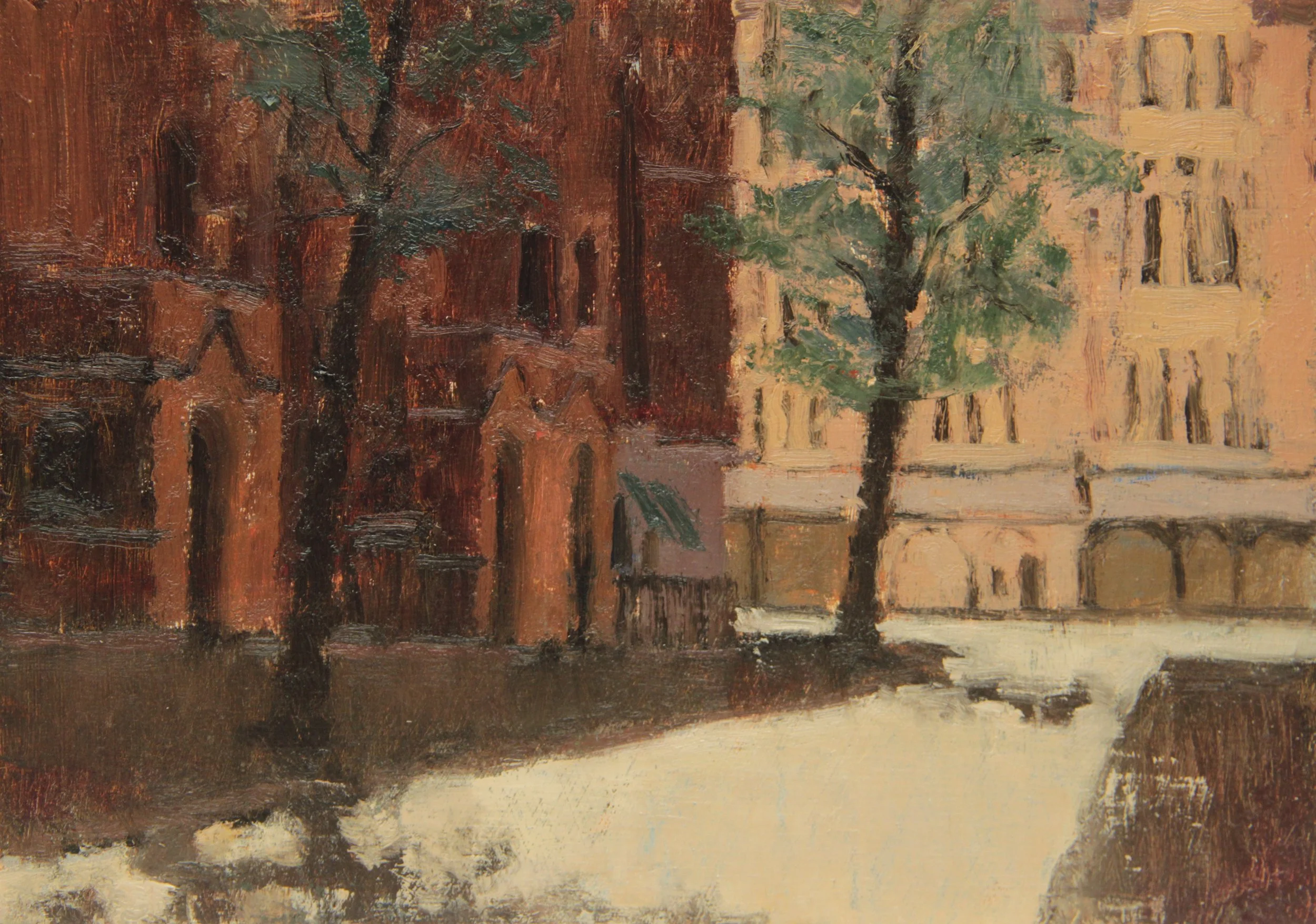 "Viewing Mount Street" Oil on Board, 6 x 8 inches, 2026
