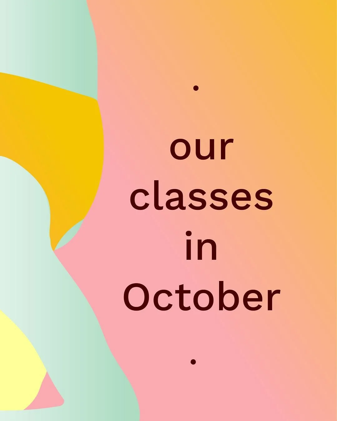 Our schedule for the month of October is ready!! 🍁
Start booking your spots now! ✨🤍🔥