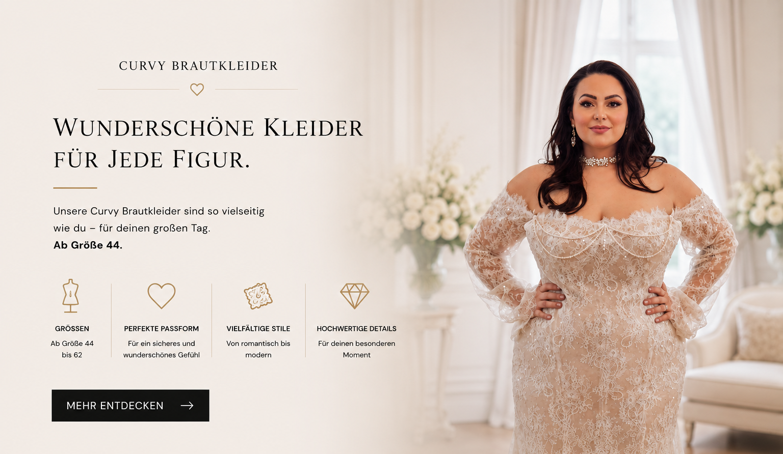Lia Bella Bridal bei Belle Lavie – eigene Designs und Brautkleider in den Größen 34 bis 62