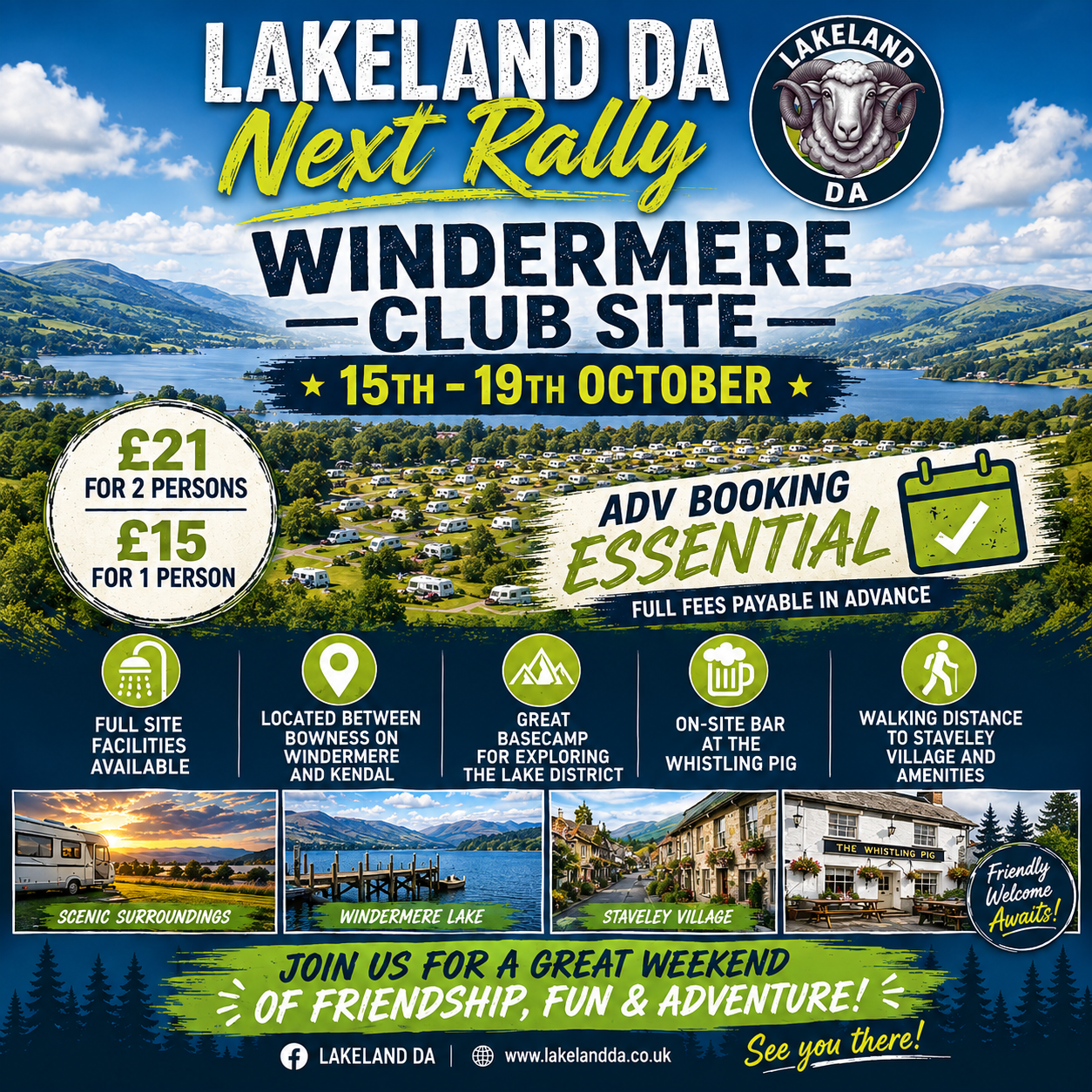 Windermere Camping & Caravanning Club Site