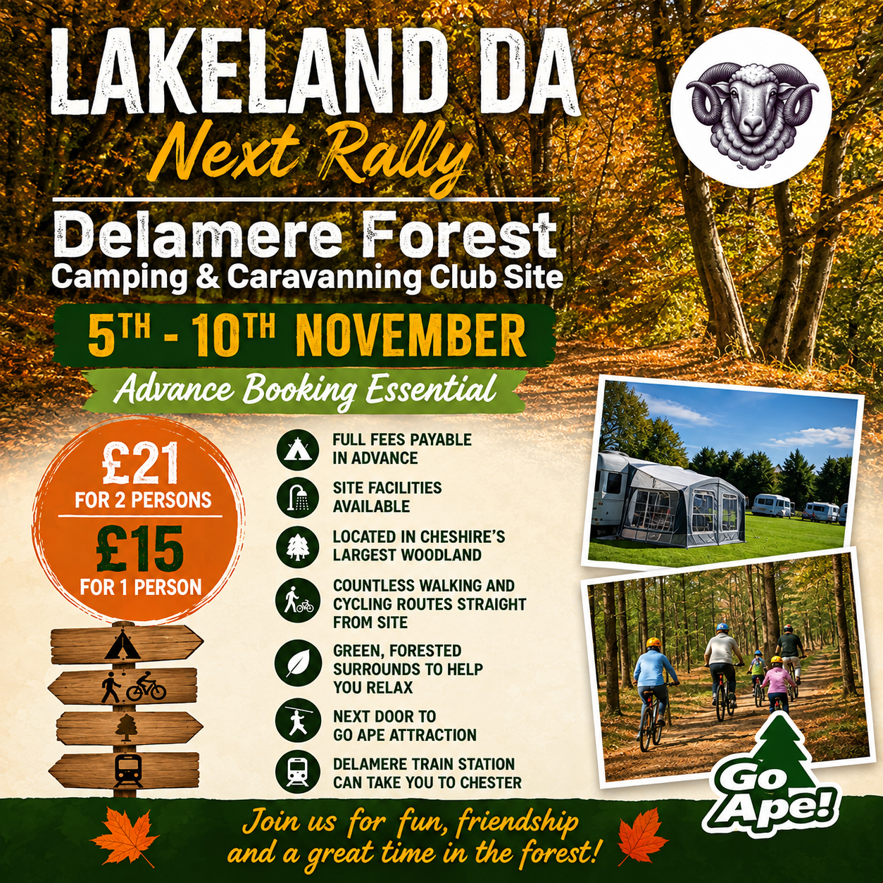 Delamere Forest Camping & Caravanning Club Site