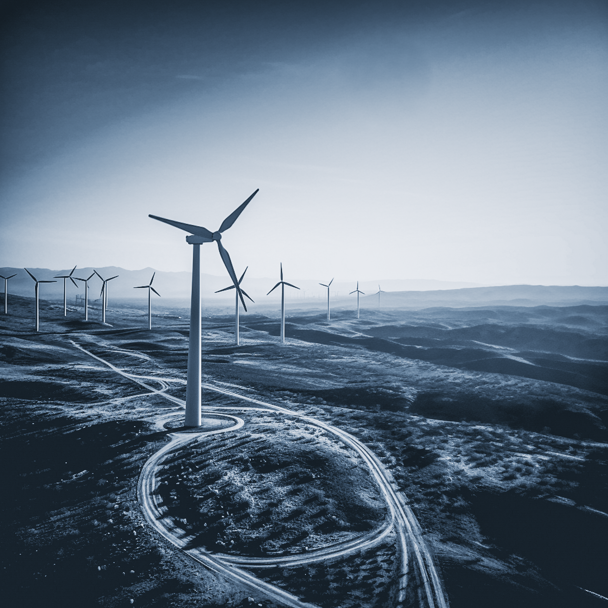 Airsuv performs professional drone inspections of wind turbines across the UK, capturing high-resolution aerial imagery and UAV data for renewable energy analysis. This image showcases precise industrial drone photography used in infrastructure and e