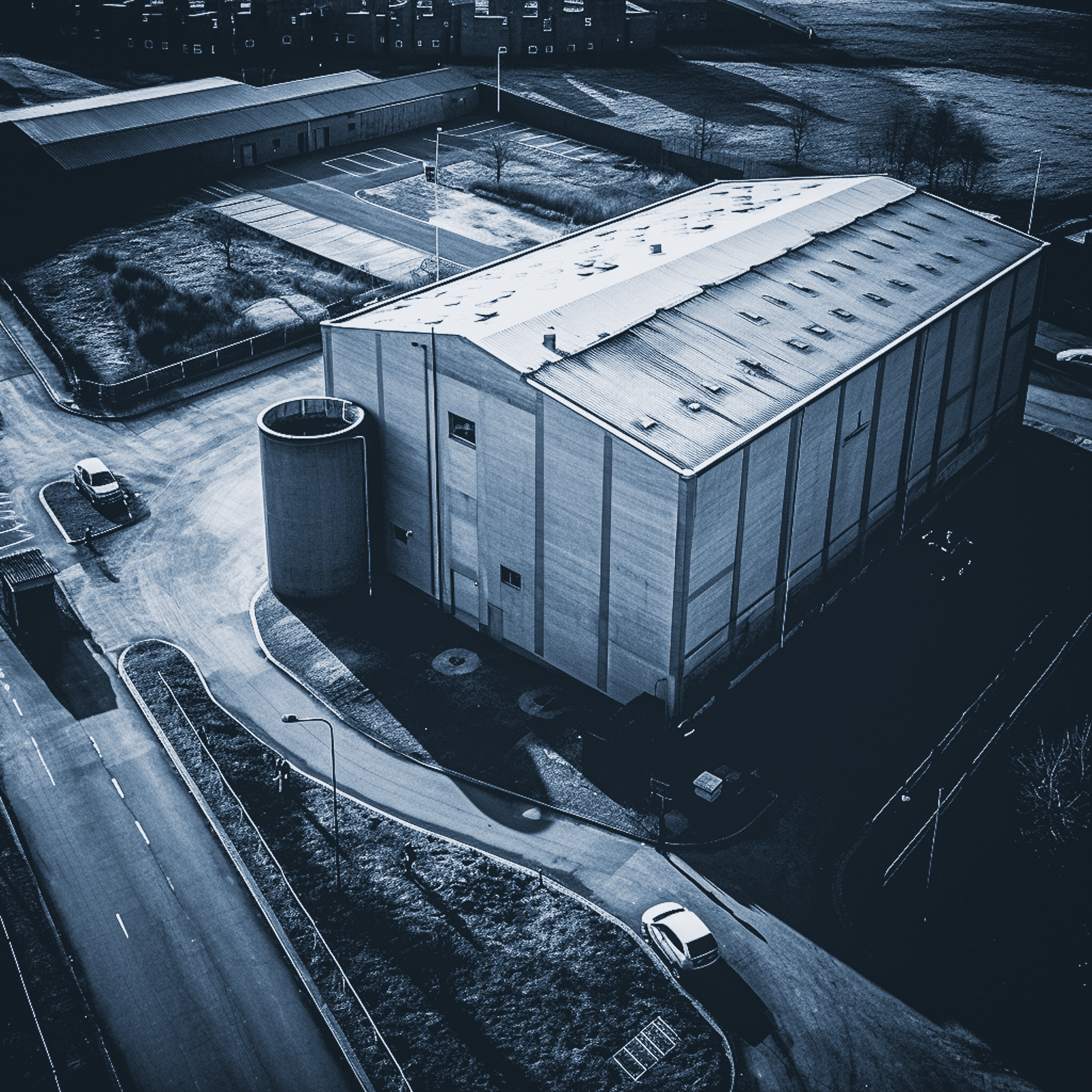 Airsuv captures detailed aerial imagery of an industrial warehouse and silo using advanced UAV technology for structural and asset inspection. This professional drone survey provides high-resolution data for maintenance, safety, and infrastructure an
