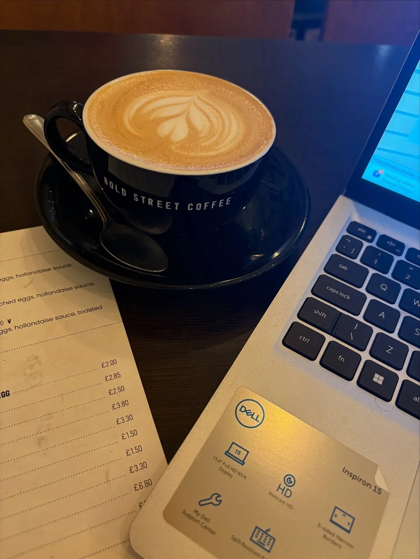 One of those dreamy little working from a coffee shop kind of days - laptop open, latte in hand, to-do list slowly getting ticked off. There&rsquo;s something about a change of scenery that just makes me feel so productive (and romanticises the whole
