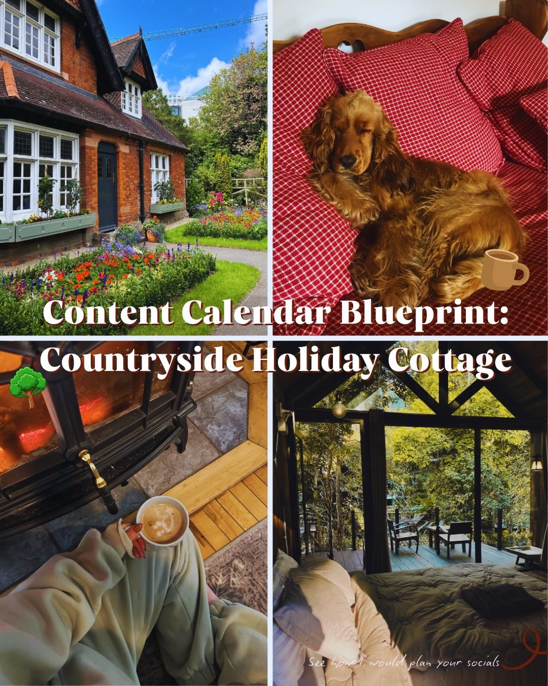 Here&rsquo;s how I&rsquo;d plan a content calendar for a countryside holiday cottage🏡

The kind of place where the kettle&rsquo;s always on, the walks start from the front door, and people leave feeling a little bit lighter than when they arrived.

