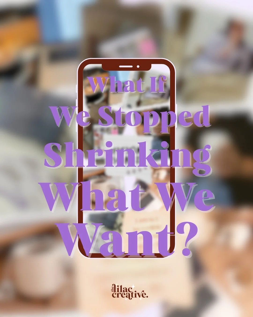 What if we stopped shrinking what we want?🫶🏻

Not because we&rsquo;re unrealistic.
Not because we&rsquo;re chasing more &ldquo;for the sake of it.&rdquo;
But because somewhere along the way, wanting enough started to feel like asking for too much.

