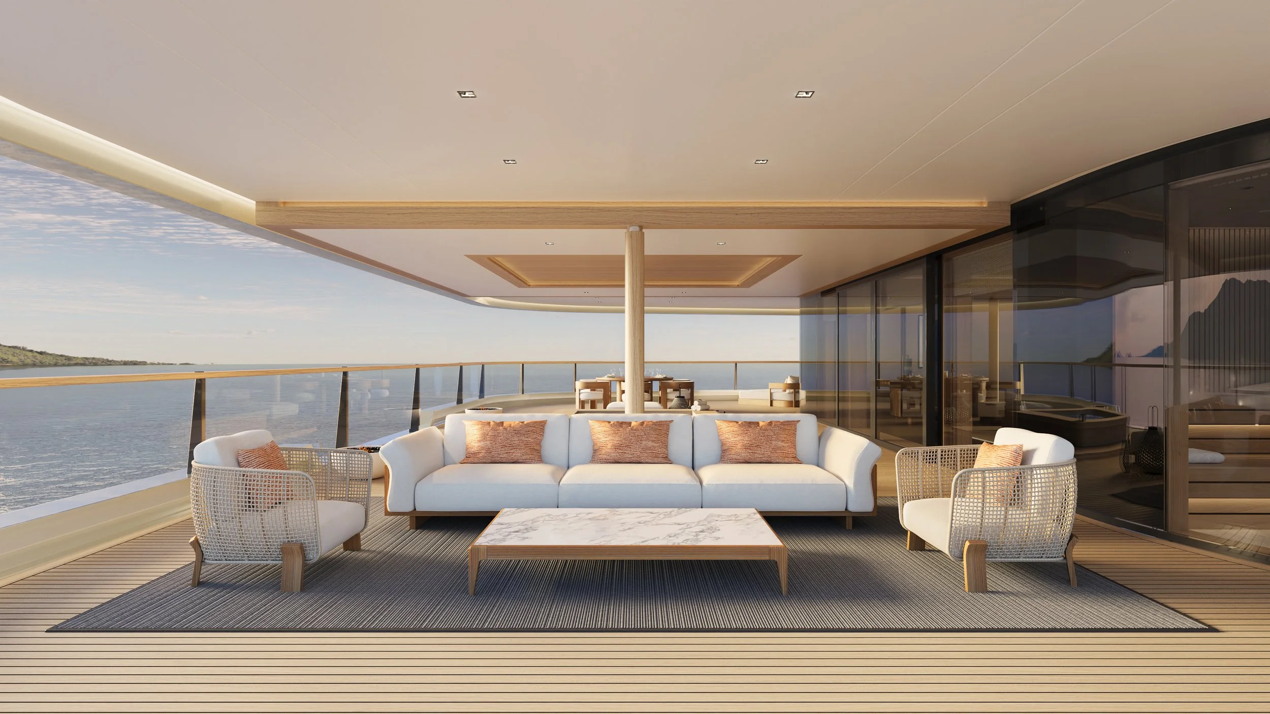 Amangati , Aman at Sea - Accommodation, Aman Suite, Balcony, 02.jpg