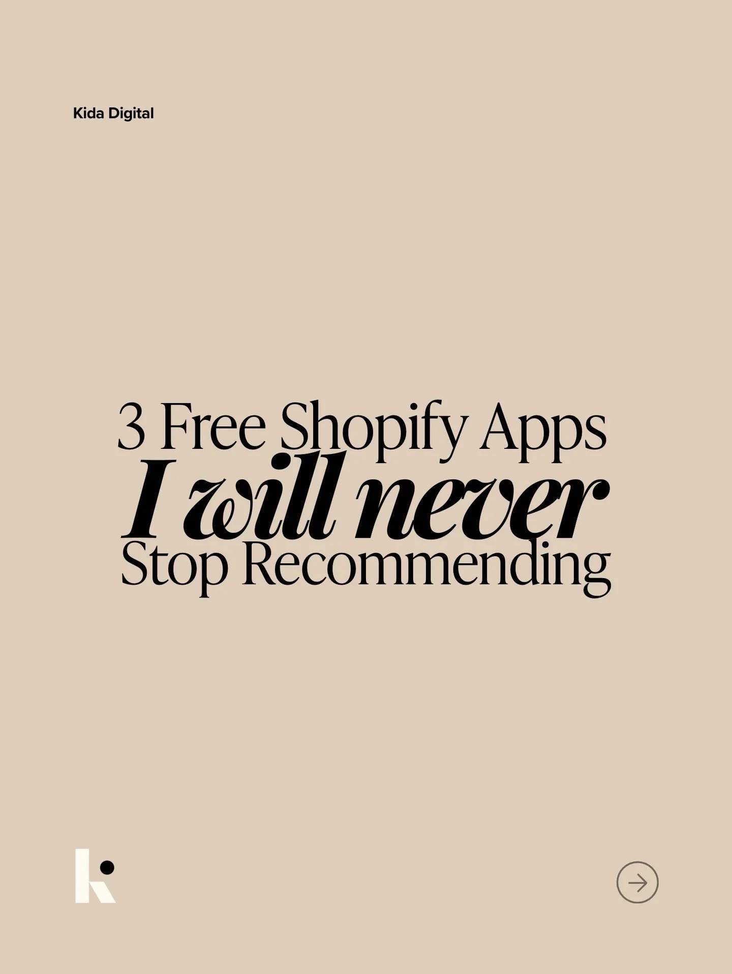 if you&rsquo;re building a Shopify store or looking to cut down on app spend, start here.

Three free Shopify apps I&rsquo;ll never stop recommending.

Not because they&rsquo;re shiny.
Not because they&rsquo;re trending.
But because they solve real p