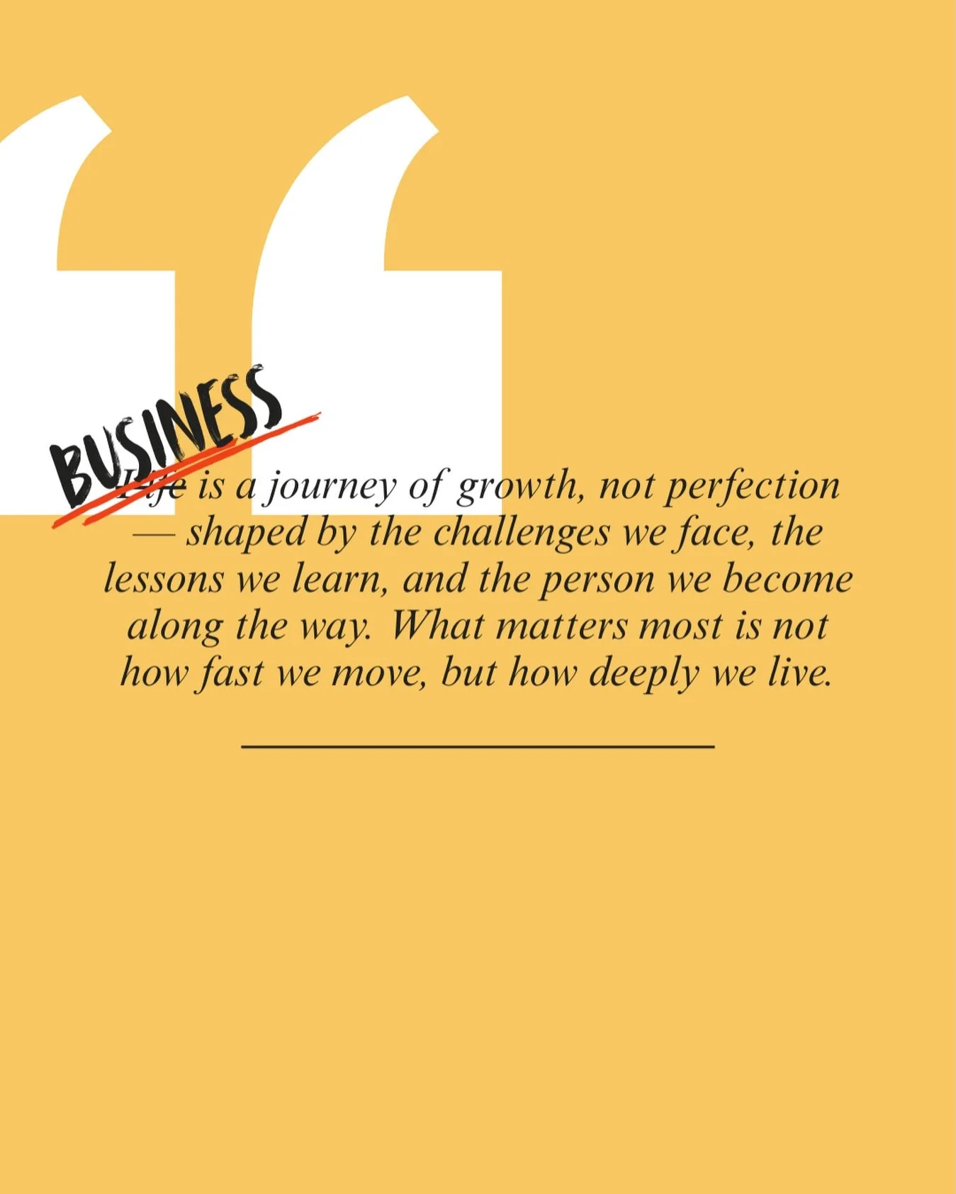Business is a lot like life &mdash; it rarely looks the way you imagined it would.

There are seasons where everything feels aligned.
And others where you&rsquo;re questioning every decision you&rsquo;ve made.

You learn as you go.
You get things wro