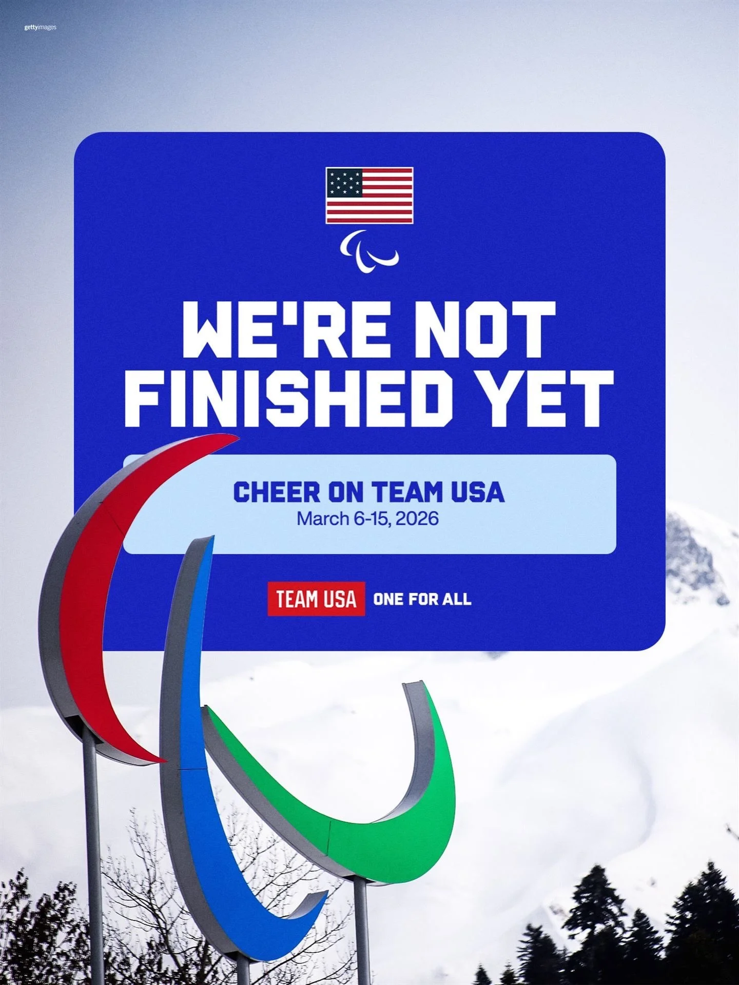It ain&rsquo;t over!  #winterparalympics starts in 2 weeks and @teamusa will keep pushing for more 🥇