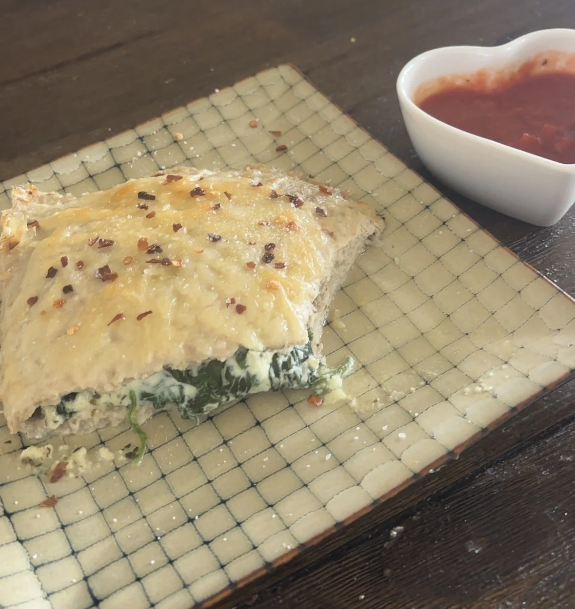 High Protein Chicken Lasagna Pocket (GRAIN FREE)