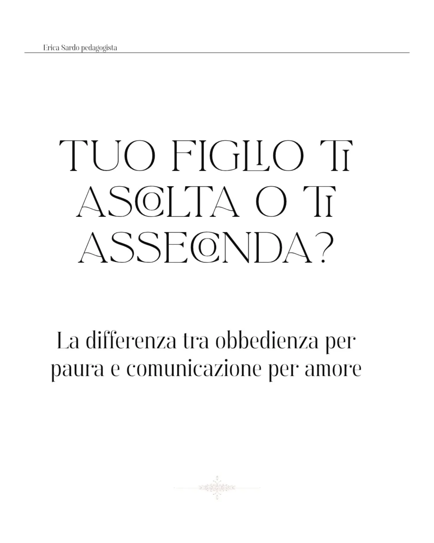 Comunicazione Empatica con i Bambini

Spesso confondiamo l&rsquo;ascolto con l&rsquo;obbedienza.
Se un bambino ci asseconda solo per paura di una conseguenza o di un giudizio, non stiamo comunicando: stiamo esercitando potere. La vera sfida pedagogic