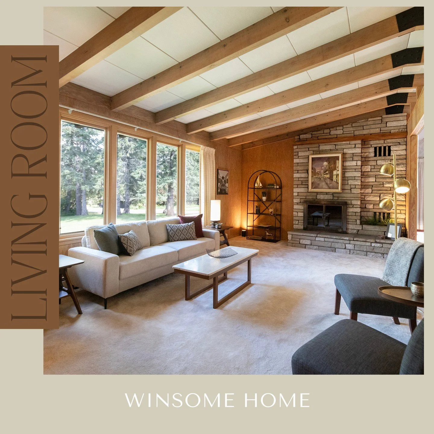 Client Feature: Living Room

For this project, we leaned into the home&rsquo;s vintage character with a fresh, updated interpretation. The vaulted ceiling, natural beams, and large fireplace became our inspiration, anchoring the design and setting th