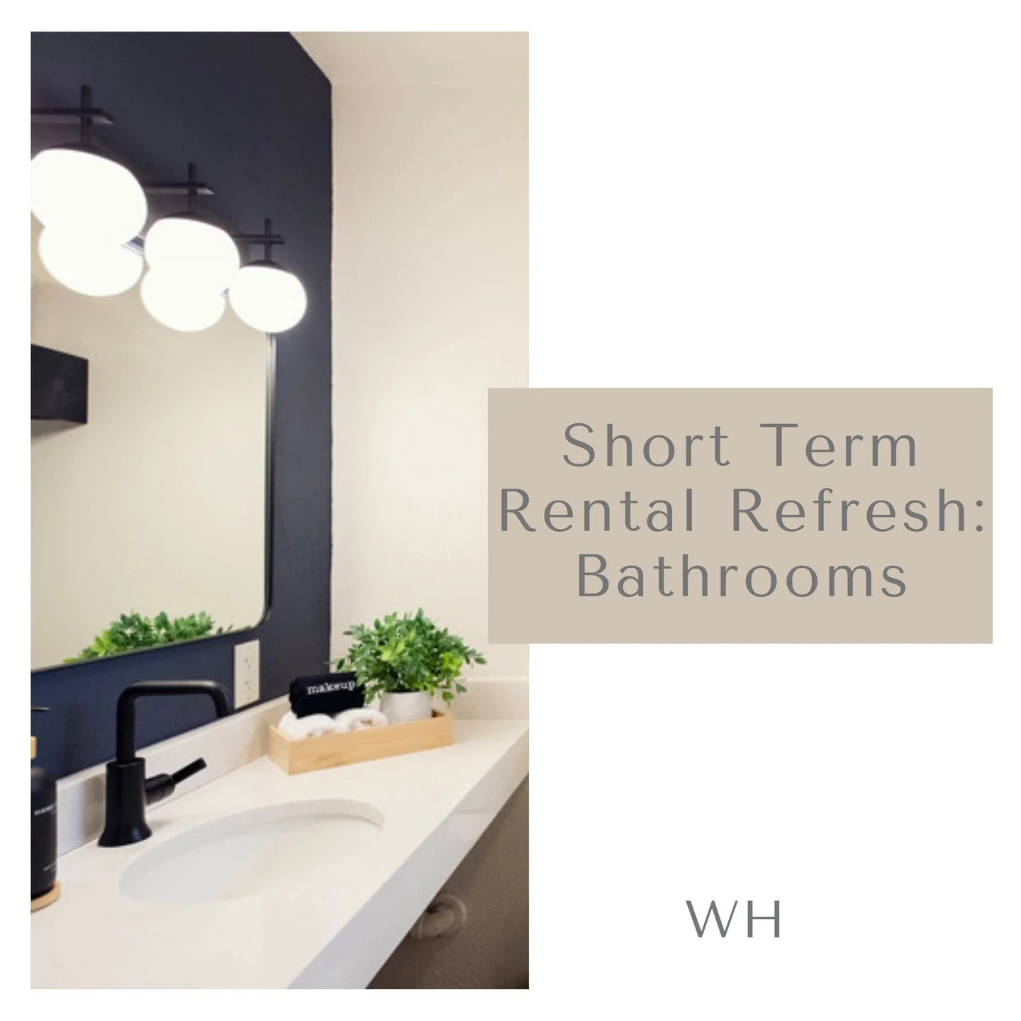 Short Term Rental Refresh: Bathrooms

A well designed bathroom sets the tone for your guests&rsquo; stay. It should feel fresh, functional, and a little luxurious.

Here are a few easy upgrades that make a big impact:
 &bull; Plush, neutral towels fo