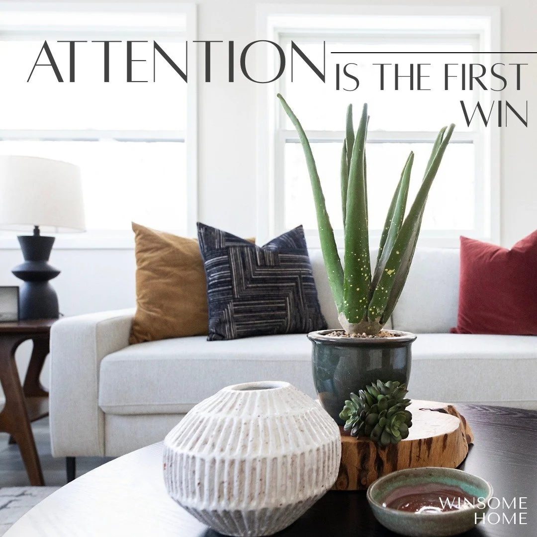 Attention Is the First Win

Before a buyer falls in love with a home, the home has to earn their attention.

Staging helps stop the scroll. It creates images that feel intentional, inviting, and easy to understand at a glance. In a market where buyer