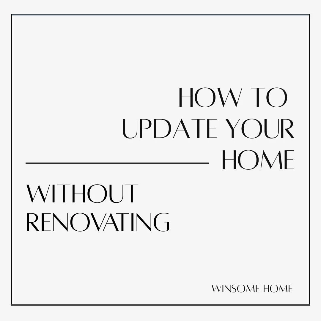 Updating a home doesn&rsquo;t always mean renovating it.

In many cases, the biggest shifts come from a few intentional changes. Paint, lighting, layout, and editing what&rsquo;s already there.

These are the updates that help a home feel current, co